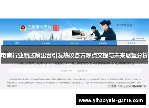 电竞行业新政策出台引发热议各方观点交锋与未来展望分析